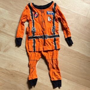 Old Navy Orange and Black Pajama Top